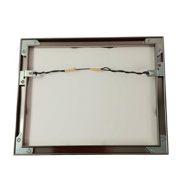 Abstract Mixed Media Painting Brown Yellow Beige By Suzanne Sandifer 8" X 10" - Picture 4 of 14